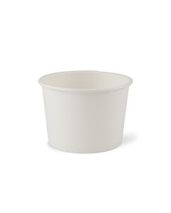Witte soepkom/ ijsbeker, PLA coating 16 oz (450ml)